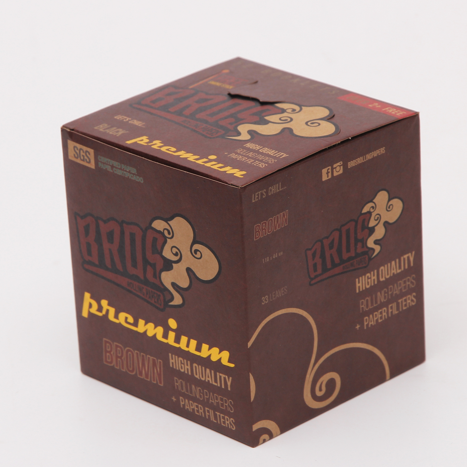 Dragon bros slow burning rolling paper unbleached for smoking