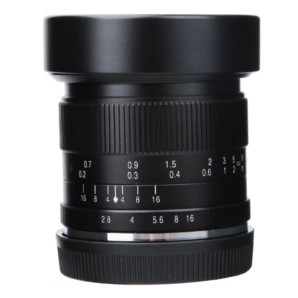 7artisans 12 мм F2.8 ручной объектив с фиксированным фокусным расстоянием APS-C макро объектив камеры объектива Sony NEX E крепление Canon EF-M Fuji FX Macro 4/3 крепление