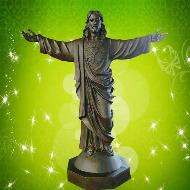 Custom antique bronze angel Jesus statue copper figure sculpture