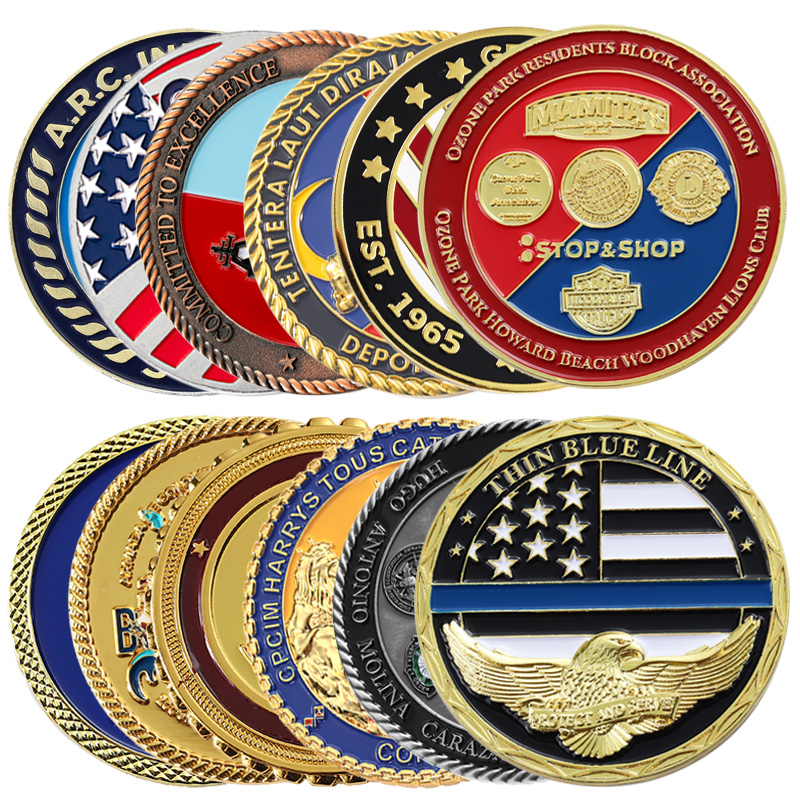 Free Design Personalised Game Souvenir Coins Commemorative Metal Coin Custom Manufacture Brass Zinc Alloy 3D Challenge Coin
