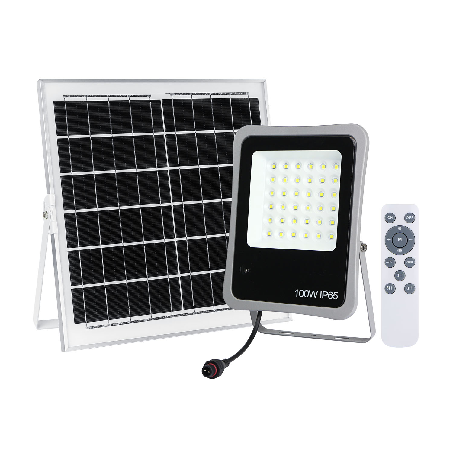 High lumen outdoor waterproof IP65 100w led flood lighting solar projector