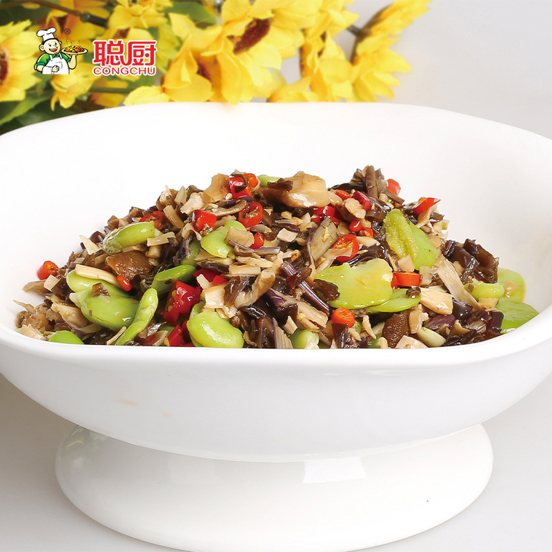 Cong Chef 250G Assorted Wild Vegetables Special Small Stir-Fried Hunan Vegetarian Premade Fast Hand Foods Hotels Pot