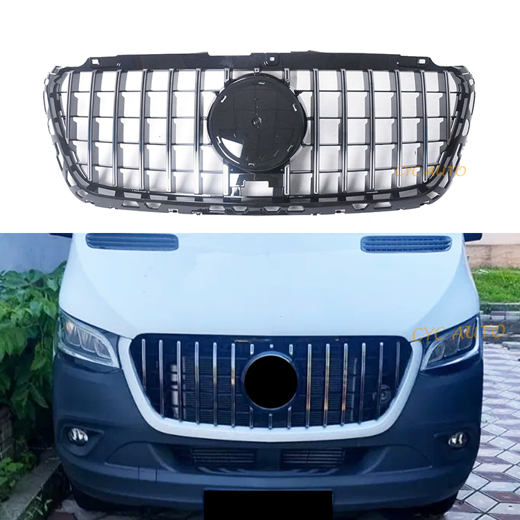 Для Mercedes Benz Sprinter MPV W907 GT style передний бампер решетка 2018 2019 2020 2021 +