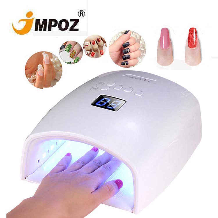 48W Rechargeable Nail UV Lamp Wireless Gel Polish Dryer S10 Nail Art Cure Light Pedicure Manicure Lamps Cordless Nail LED Lamp