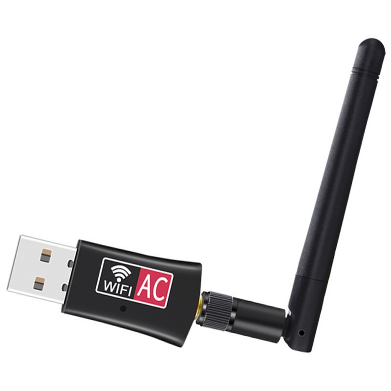 Best 600Mbps Dual Band wireless network card 2.4/5Ghz Wireless USB WiFi Dongle Network Adapter Antenna 802.11AC