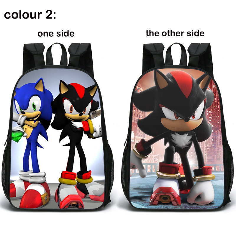 Новый Школьный Рюкзак sonic, двухсторонний школьный рюкзак с 3D принтом, школьный рюкзак для мальчиков и девочек sonic solar
