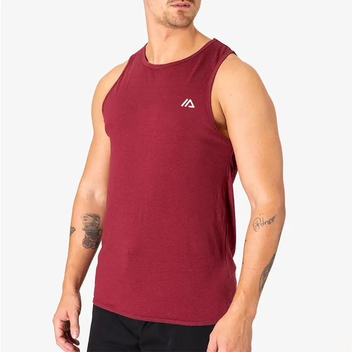 Wholesale Custom New Design Men Gym Vest Fitness Running Stringer Tank Top
