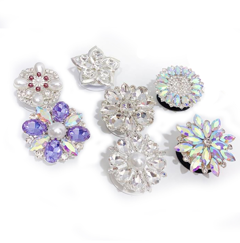 2021 High quality luxury diamond phone holder bling stand finger grip with 3M sticker