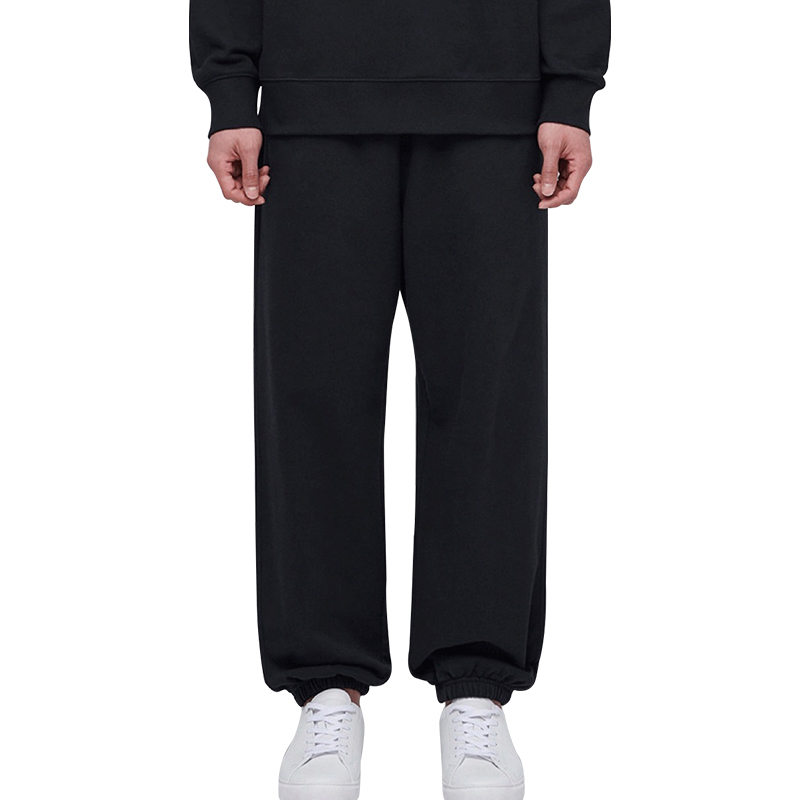 Men's Customizable High-Quality Cotton Casual Tracksuit Pants with Elastic Waistband for Plus Size Men