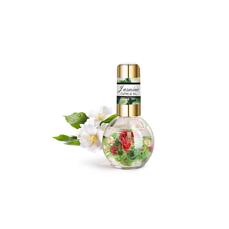 Private Label Dried Flowers Softener Nutritional Cuticle Treatment Transparent Nail Care Oil