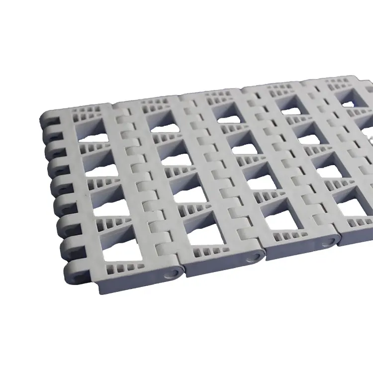 Food grade PP material flat top plastic modular belt for conveyor machine