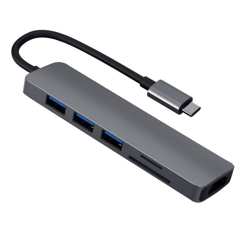 Usb-концентратор 7 в 1, usb-концентратор 3,0, алюминиевый дизайн, Тип c, 4 в 1, usb-концентратор с 3,1 питанием, usb-c, многофункциональный адаптер для ноутбука