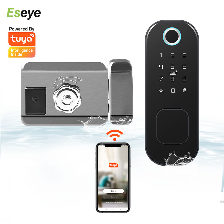 Eseye биометрический электронный БЕСКЛЮЧЕВОЙ вход Wifi Оптовые безопасности смарт-замки деревянные двери ttlock цифровой деревянный дверной замок