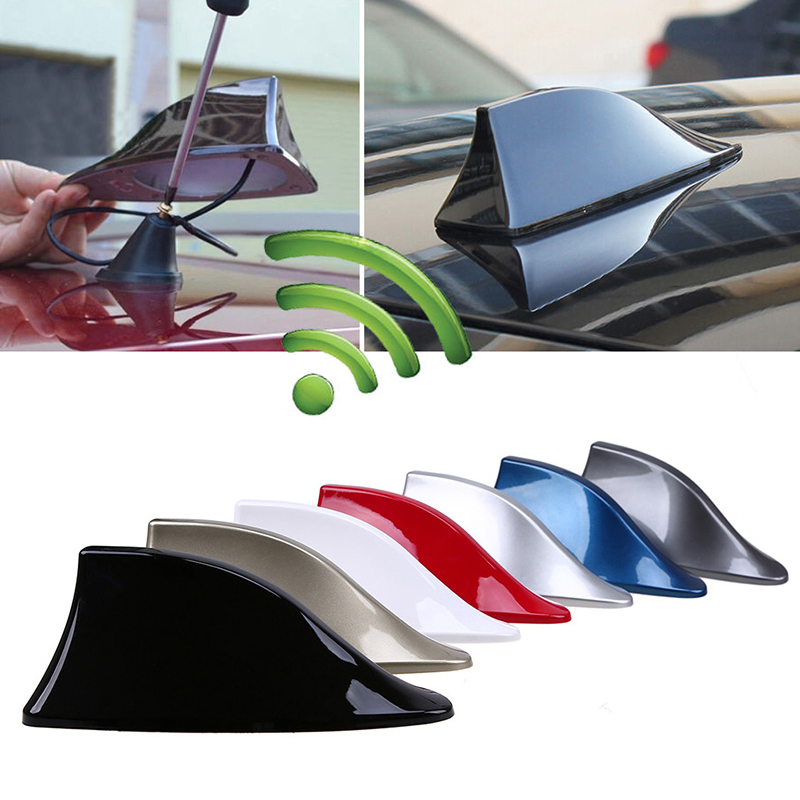 Car Shark Fin Antenna with Signal Special Roof Modified Antenna Decorative Antenna Universal