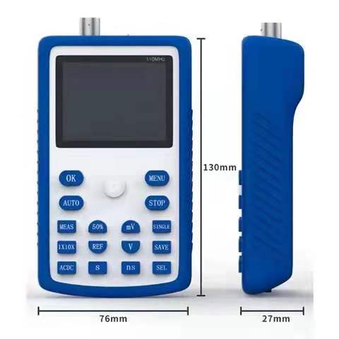 1C15+ handheld small oscilloscope portable digital oscillograph frequency converter for testing auto repair
