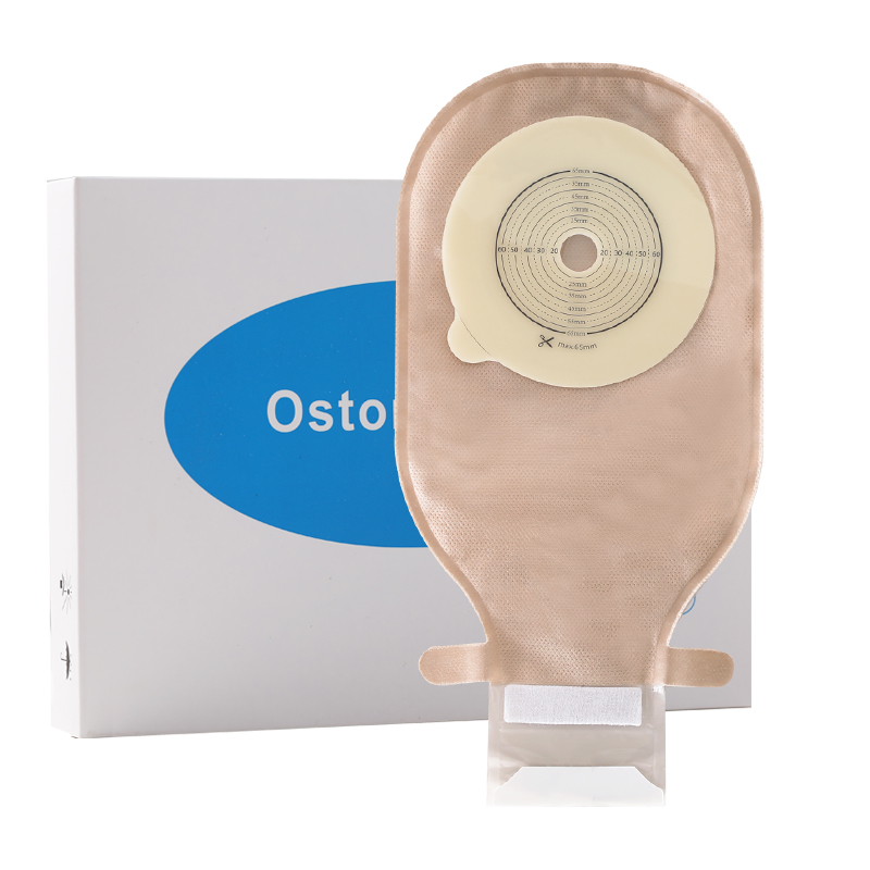 Steadlive Medical Consumables U-shaped activated carbon One-Piece Colostomy Bags with Hydrocolloid Base Plate Ostomy bag