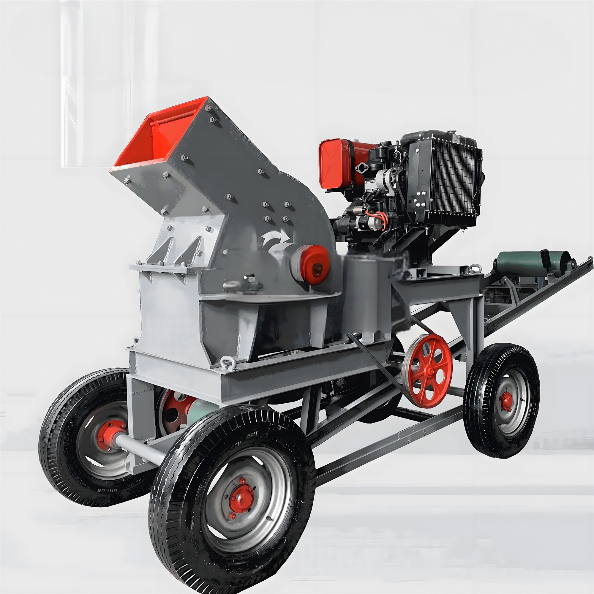2024 Hot Sale Diesel Type Mobile Crushing Station Mine PE400x300 Hammer Crusher for Crushing Coke/Coal and Other Materials