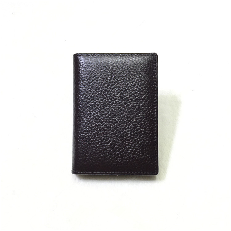 High Quality personalized men's genuine leather business card holder wallets