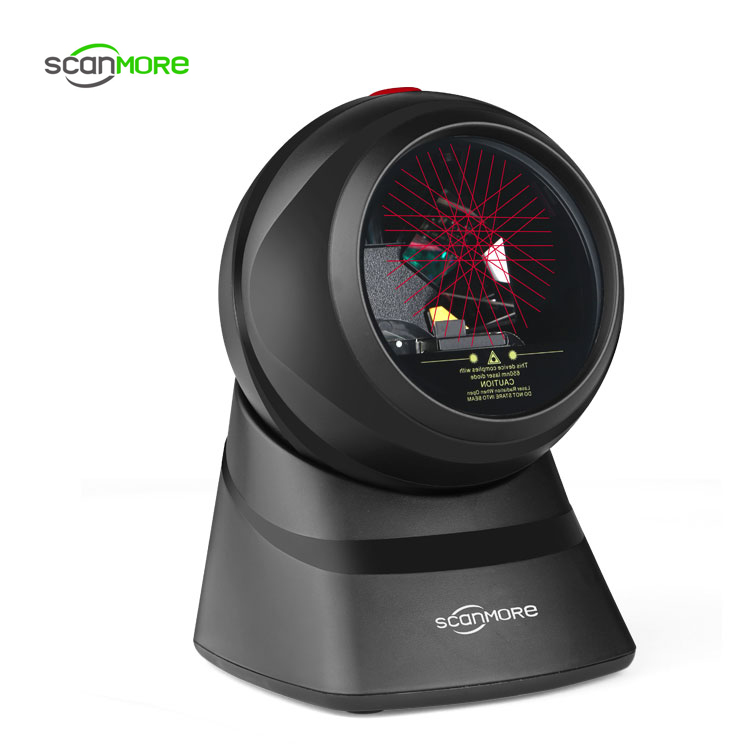 20 line desktop supermarket omnidirectional 1d laser barcode scanner