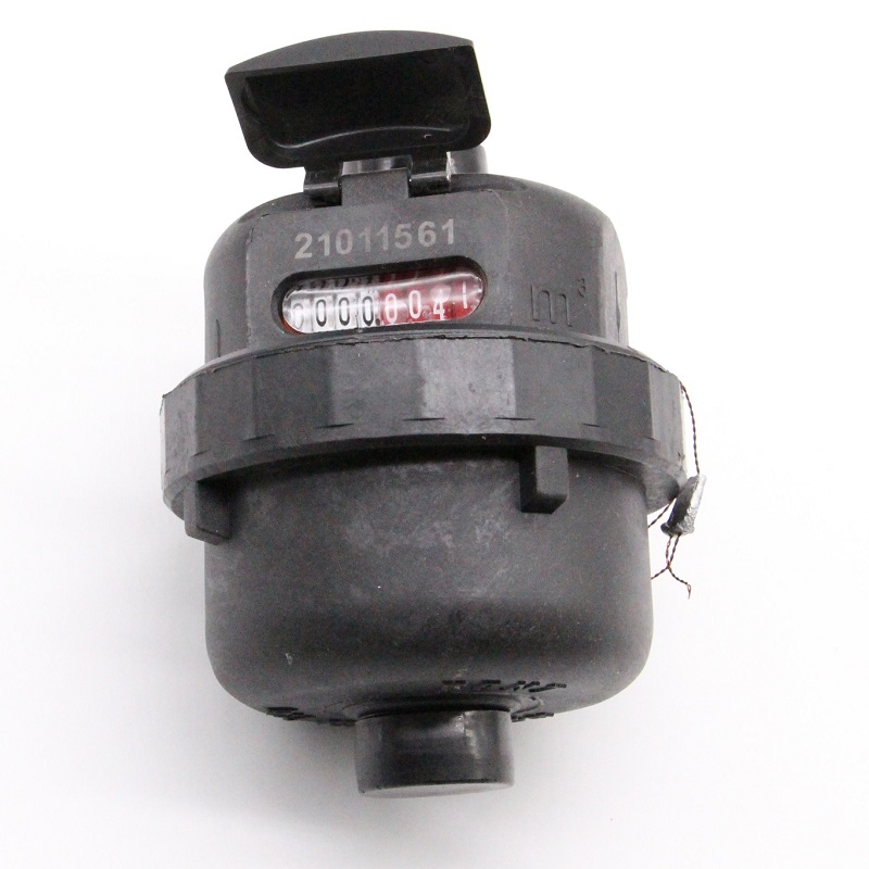 15mm household black class c plastic volumetric cold water meters