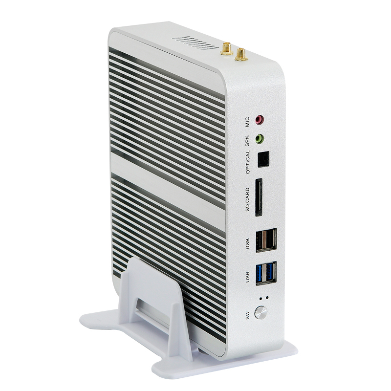8th Gen I3 8145U 3,9 ГГц безвентиляторный мини-ПК UHD графика игровой Настольный X86 низкая мощность маленький тонкий клиент компьютер Linux Все-в-одном ПК