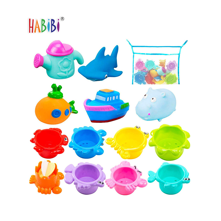 baby bath set toy Fun Learning Education bath toys with sound educational baby bath toys