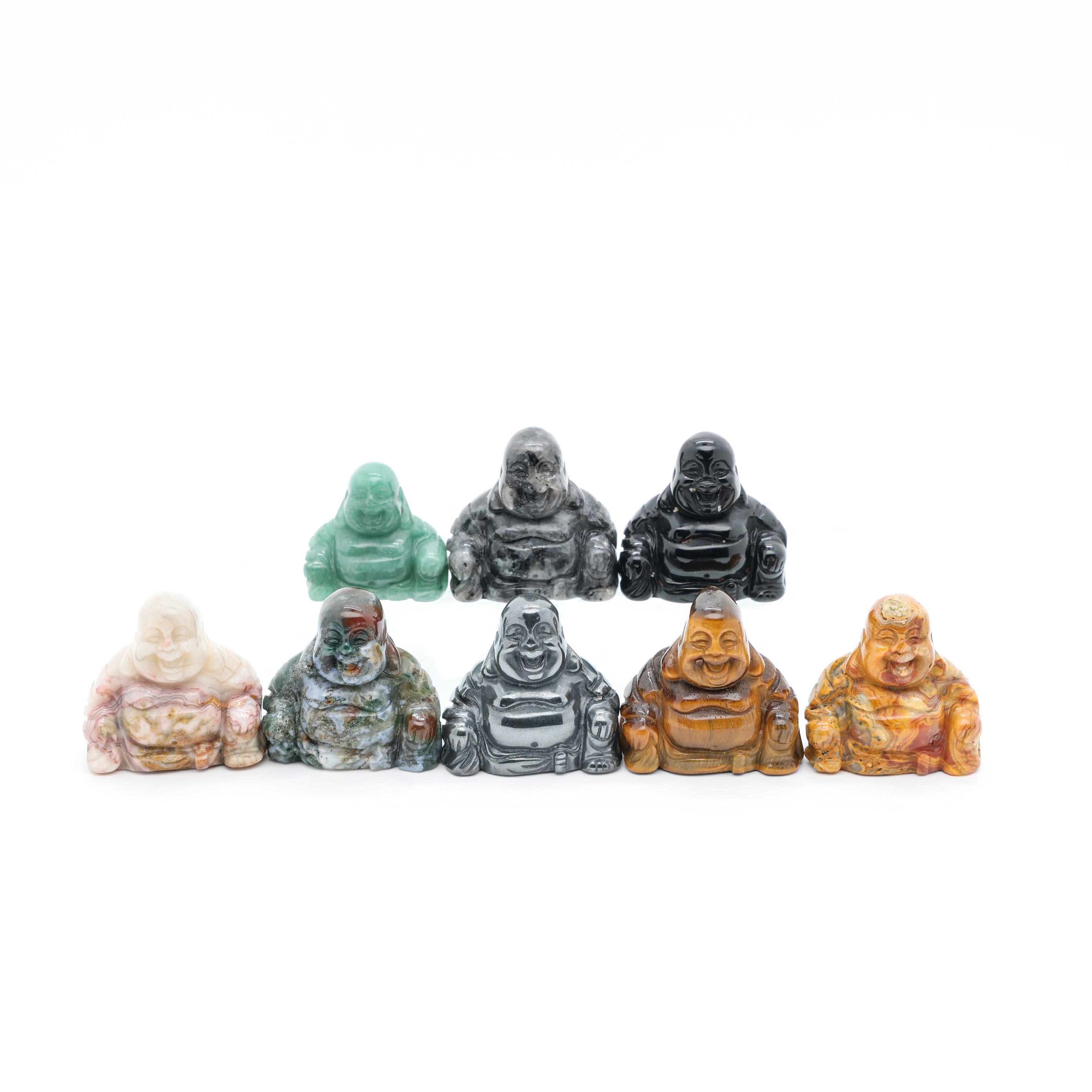 Buda Shaped Gemstones Necklace Crystal Stone Pendants Carvings Natural Feng Shui Fountain Superior Rocksrocksore Crysatl Jiangsu