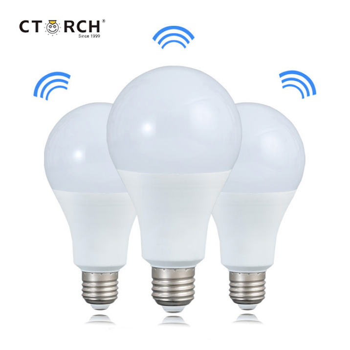 CTORCH E27 B22 9 Вт 220 В Светодиодная лампа с датчиком движения, лампа для коридора, микроволновки, Индукционная лампа, лампа