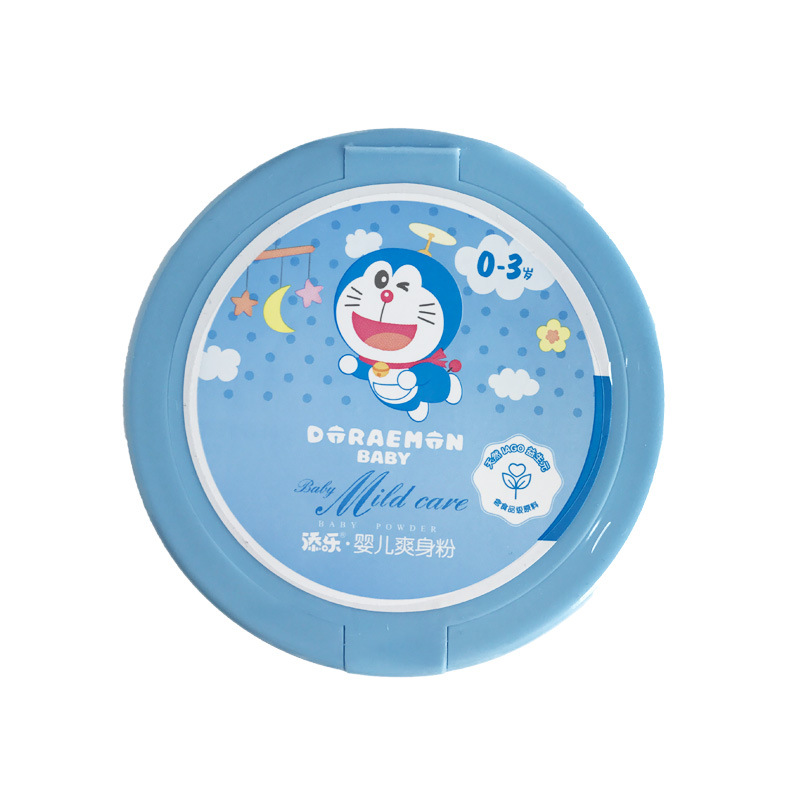 Baby Talcum Powder Mild Desquamate Powder Corn Flour Puff Male And Female Baby Newborn 0-3 Years Old