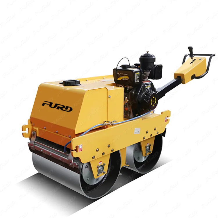 New affordable small double drum road roller with high quality