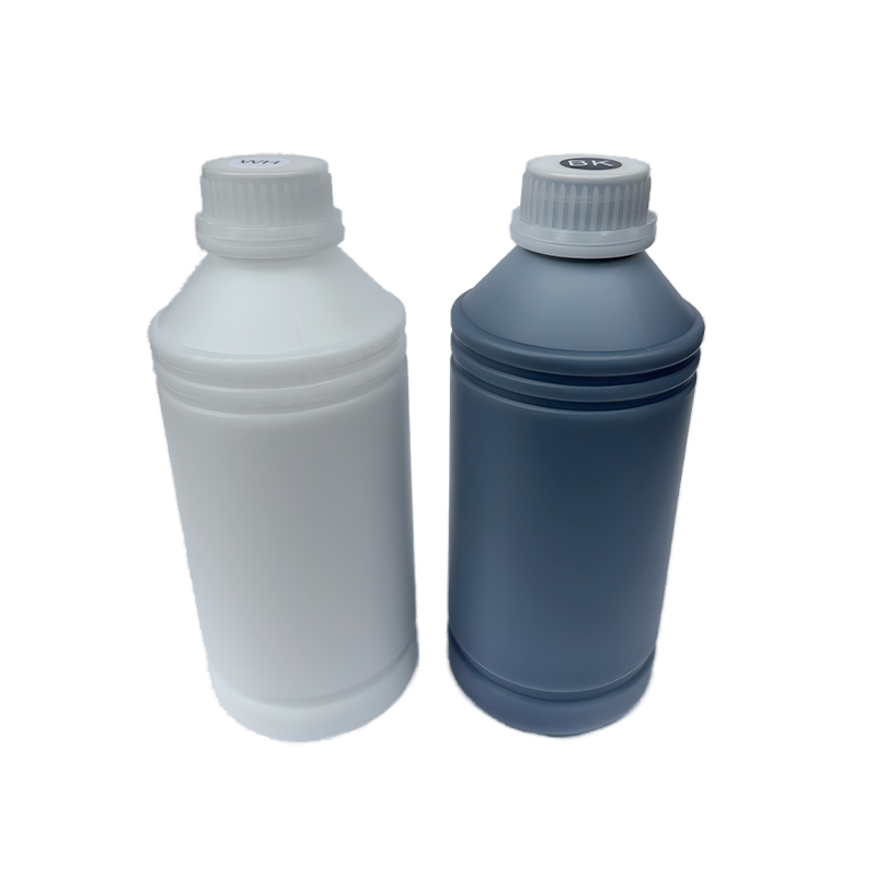Colorful 1000ml dtf ink CMYKW 1L per bottle no precipitation dtf ink for epson i3200 xp600 4720 print head