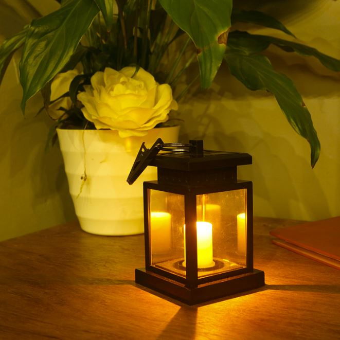 Amazon hot sale led candle light lamp solar candle lantern holiday decoration light