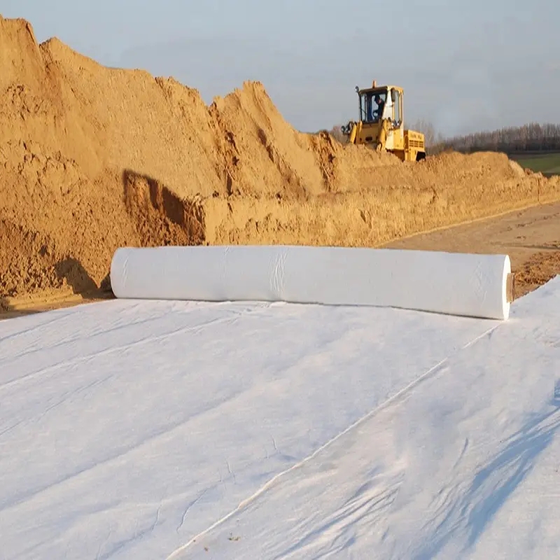 Building Materials PET Short Fiber Needle Punched 200gsm-300gsm Nonwoven Geotextile non-woven geotextile