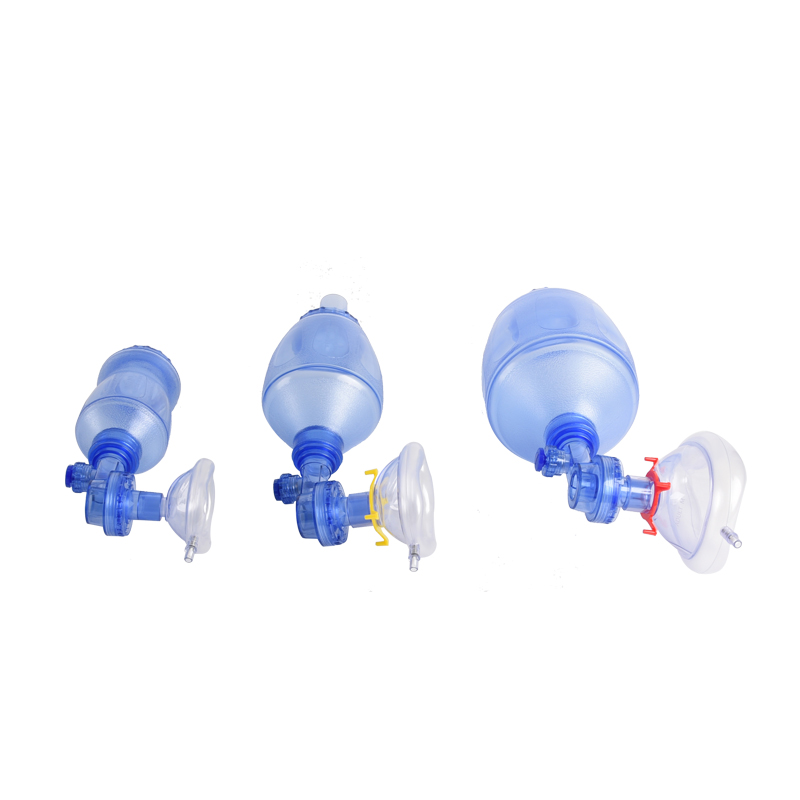 Emergency ambu bag PVC manual oxygen resuscitator adult resuscitatior with mask