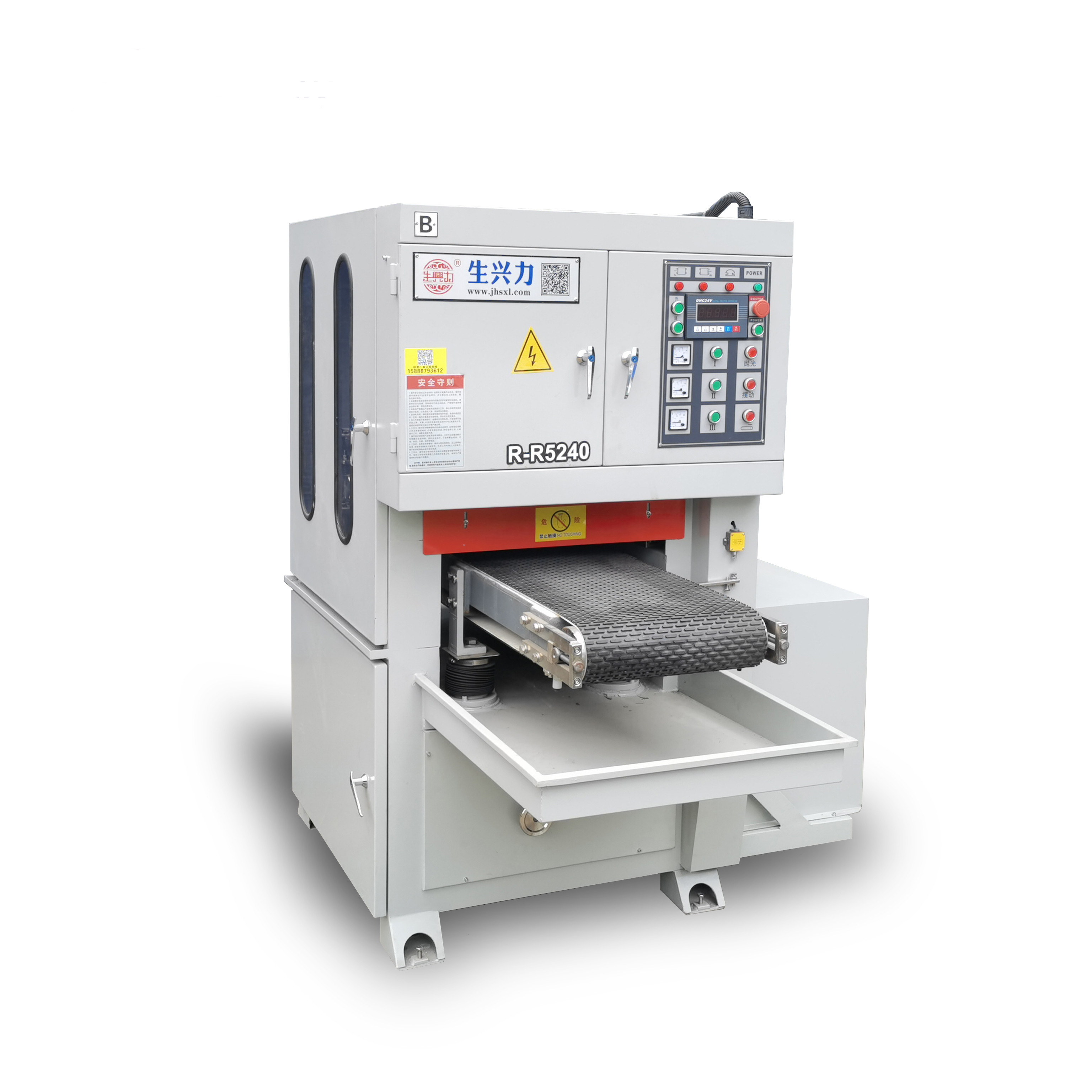 Flat Aluminium Edge Surface Finishing Polishing Grinding Machine