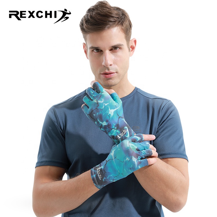 REXCHI XG55 High Quality Bicycle Men Anti-UV Glove Motorcycle Mountain Fishing Bike Racing cycling gloves half finger