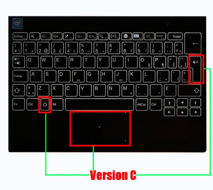 Клавиатуры для 10,1 "Lenovo Yoga Book YB1-X90L YB1-X90F YB1-X91L YB1-X91F Sube-09w01m1-01x клавиатура в сборе сменная лампа