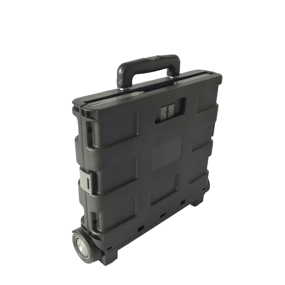 Plastic Foldable Telescopic Trolley Rolling Basket with Wheels
