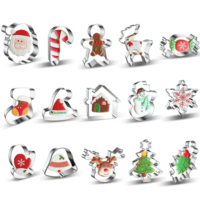 Factory Direct All Shapes Custom Stainless Steel Cartoon Halloween Christmas Cookie Cutters Molds for Kids