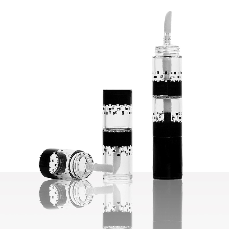 The New Listing 7.5Ml PETG Plastic Cosmetic Transparent Stackable Lip Gloss Set Tube