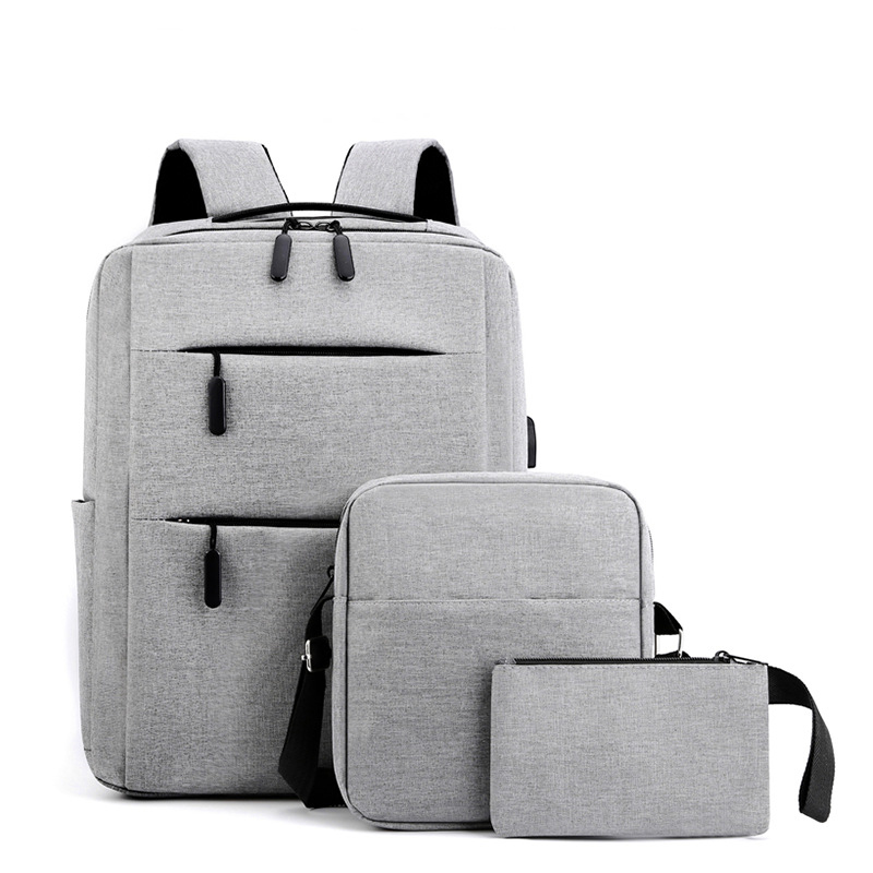 Customized Backpack Business Casual Simple College Student Junior High School School Bag Travel Computer Bag
