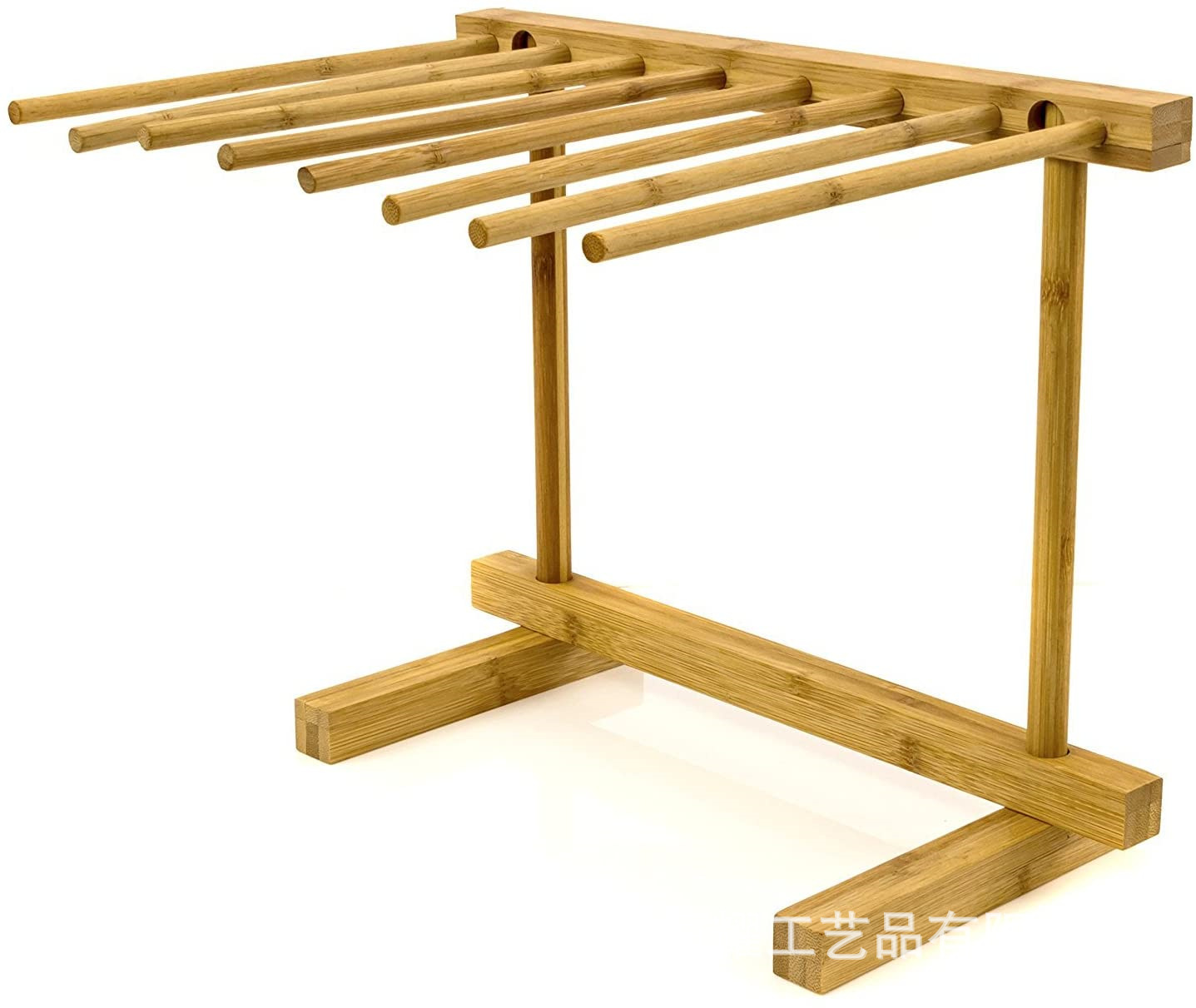 Pasta drying rack collapsible for drying homemade pasta spaghetti noodles or ramen Made of bamboo for strength