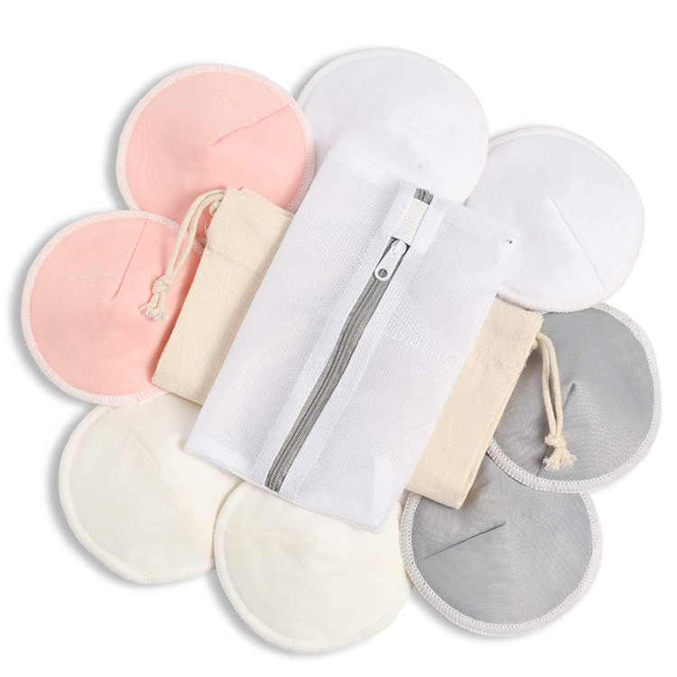 Maternity Washable Reusable Bamboo Nursing Breast Pads Breastfeeding Nipple Pads Nipple Covers