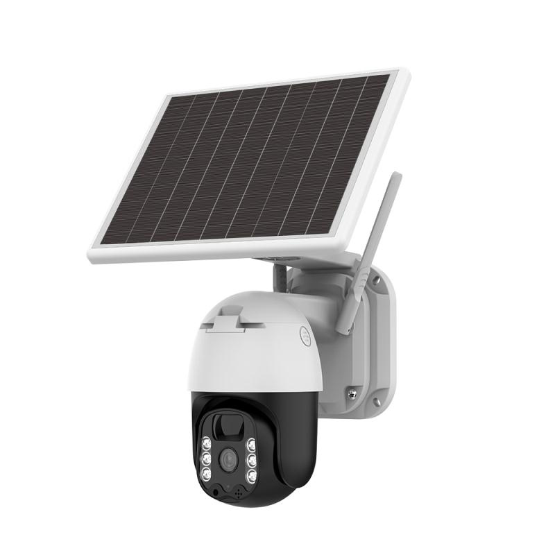 3MP wireless cctv outdoor solar security camera 4G wifi surveillance ptz camera solar with battery