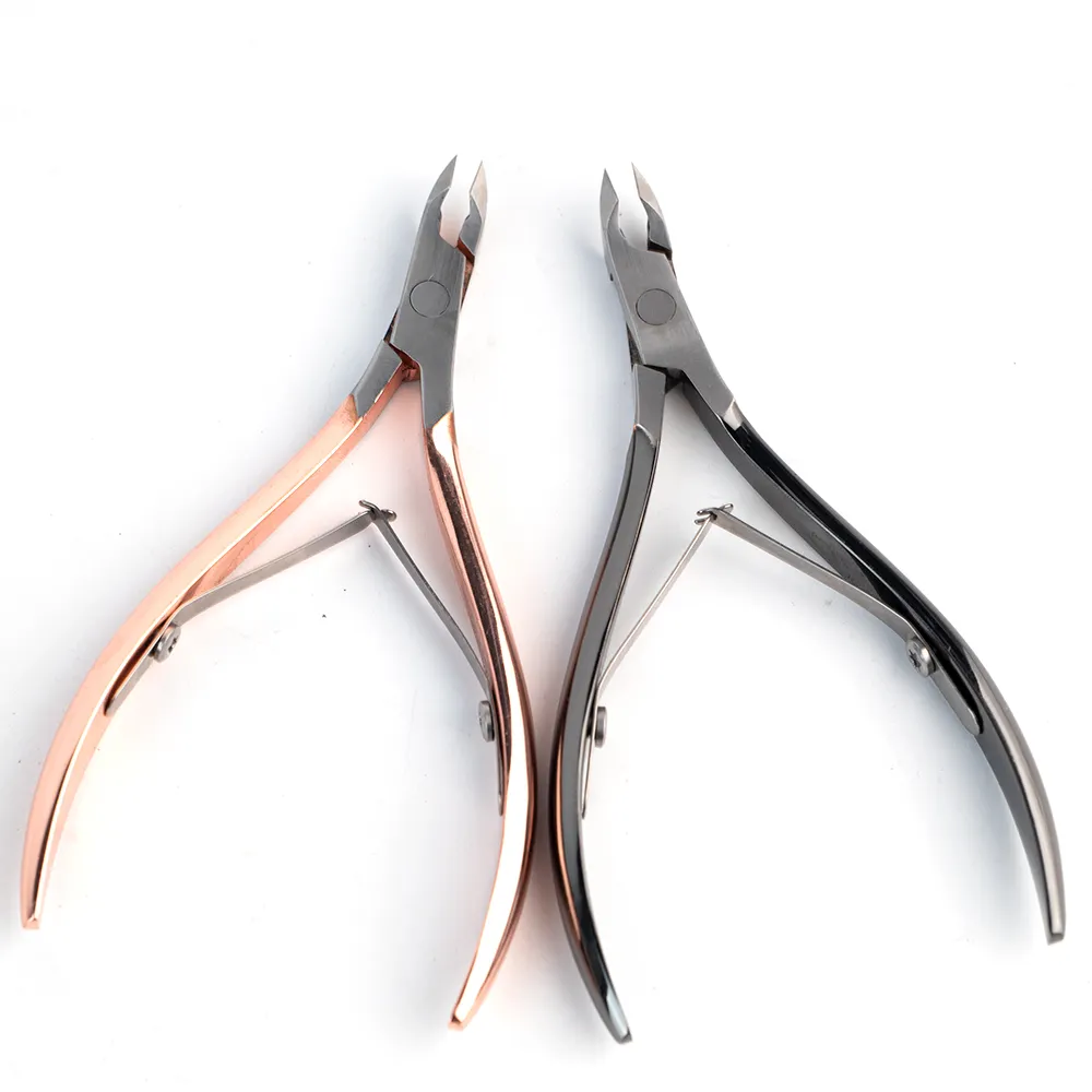 High Quality Logo High Quality Titanium Clipper Nail Cutter Scissors Set Best Seller Professional Nail Cuticle Nippers