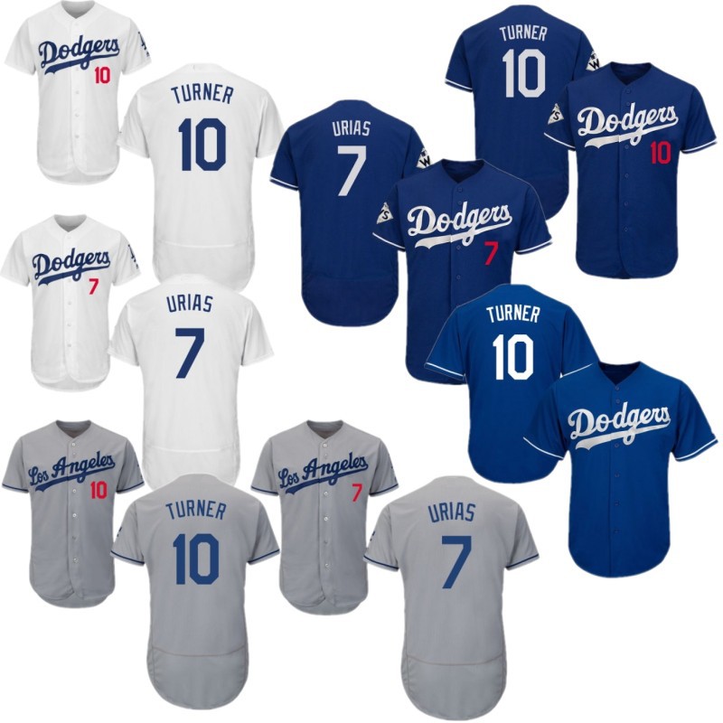 2020 новые Джерси, оптовая продажа, Los Angeles Dodgers #7URIAS #10, бейсбольная форма с вышивкой