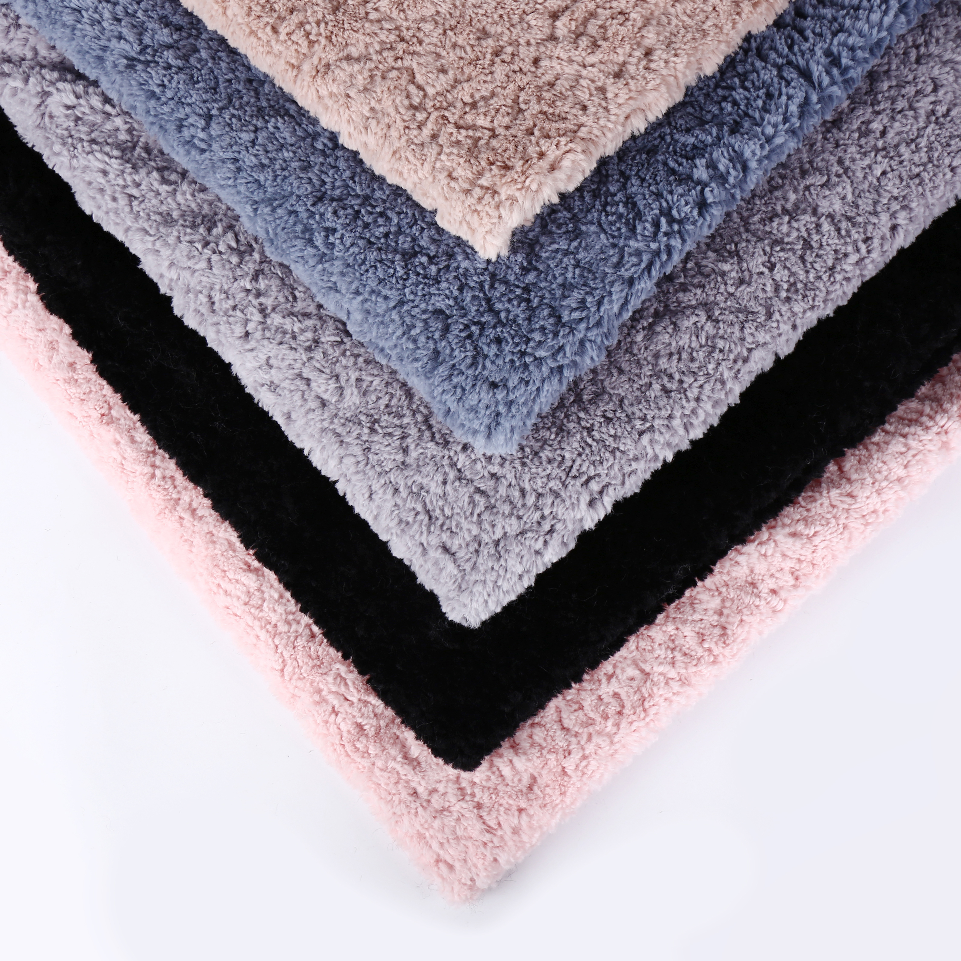 100% Polyester Sherpa Fleece Fabric Faux Fur Fabric For Coat Garment Jacket