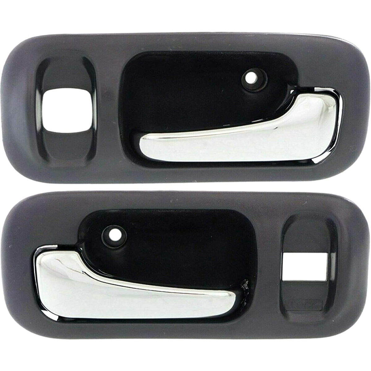 Inside Door Handle Chrome for 1997-2001 Honda CRV 72164-S10-A11ZA 72124-S10-A11ZA  Color : Black 