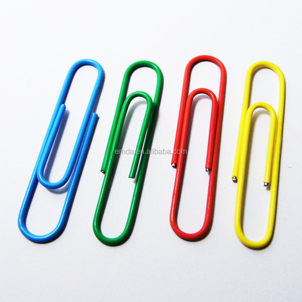 Office stationery decorative colorful big size 50mm large paper clips