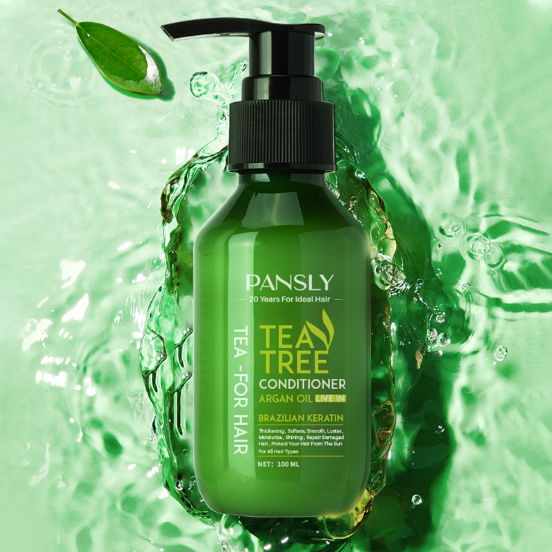 QQLR Professional Repair Curly Natural Organic Leave-in Hair Treatment Tea Tree Hair Conditioner 100ml